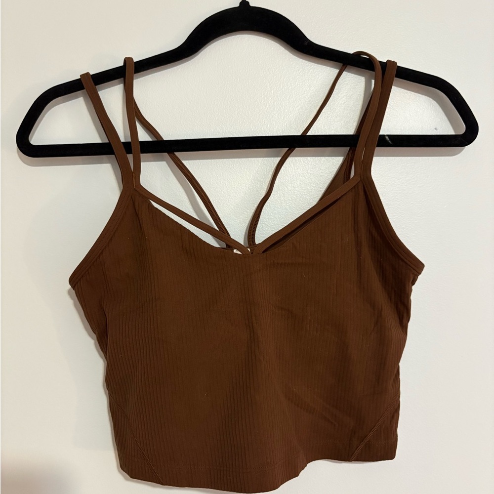 lululemon athletica Brown Strappy Camisole